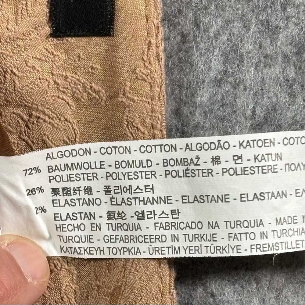 Zara Womens Mustarc Colored‎ Designed Skinny Pants Size S - Picture 12 of 13